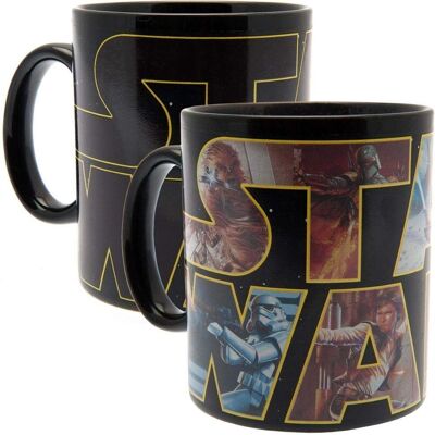 Mug à Changement de Chaleur Star Wars - Logo Personnages - 315ml Mug à Changement de Chaleur Star Wars - Logo Personnages - 315ml