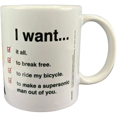 Queen Liste de Contrôle Mug - Transparent - Merch de Groupe - Rock Grand Public - Publicité Queen Liste de Contrôle Mug - Transparent - Merch de Groupe - Rock Grand Public - Publicité