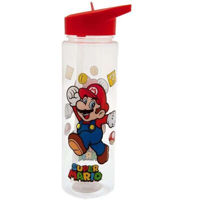 Garrafa de água transparente da Nintendo Super Mario - Garrafa de água Garrafa de água transparente da Nintendo Super Mario - Garrafa de água