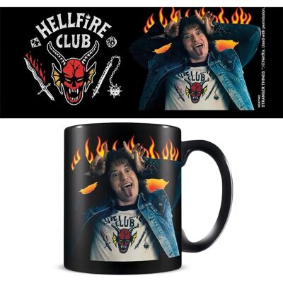 Mug Noir Stranger Things - Hellfire Club - 315ml - Publicité Mug Noir Stranger Things - Hellfire Club - 315ml - Publicité
