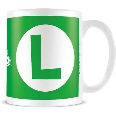 Nintendo - Luigi Initial Mug - Vert - Blanc - Mug - Publicité Nintendo - Luigi Initial Mug - Vert - Blanc - Mug - Publicité
