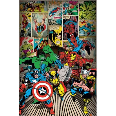 Pyramid International PP32684 Affiche - Héros Marvel 91,5x61 cm Pyramid International PP32684 Affiche - Héros Marvel 91,5x61 cm