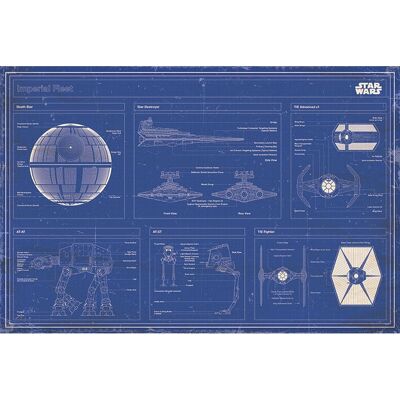 Pyramid International PP33342 Poster - Star Wars Imperial Fleet Blaupause - 61 x 91.5 cm Pyramid International PP33342 Poster - Star Wars Imperial Fleet Blaupause - 61 x 91.5 cm