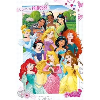 Disney Prinses Poster - Ik ben een Prinses - 61x91,5cm - Poster Disney Prinses Poster - Ik ben een Prinses - 61x91,5cm - Poster