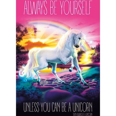 Marque Inconnue Modèle Inconnu - Licorne - Soy toi-même Affiche - Affiche - Publicité Marque Inconnue Modèle Inconnu - Licorne - Soy toi-même Affiche - Affiche - Publicité