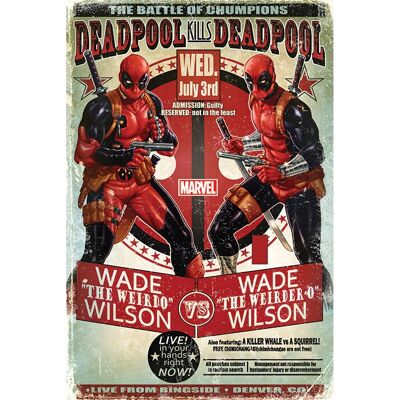 Pyramid International Marvel Deadpool Wade vs Wade Poster - Poster Pyramid International Marvel Deadpool Wade vs Wade Poster - Poster