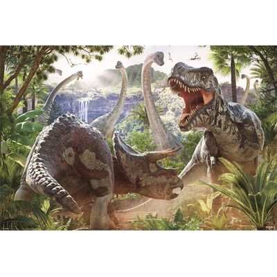 Pyramid Dinosaur Battle Maxi Poster - Poster Pyramid Dinosaur Battle Maxi Poster - Poster