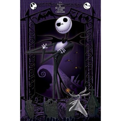 Pyramid Nightmare Before Christmas Jack Maxi Pôster - Pôster Pyramid Nightmare Before Christmas Jack Maxi Pôster - Pôster