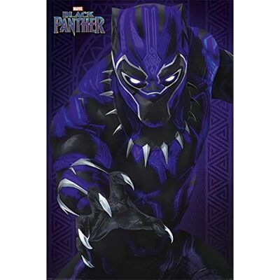 Cartel de Black Panther de Close Up con brillo Cartel de Black Panther de Close Up con brillo