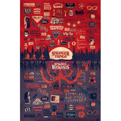 Lot d'affiches Pyramid International PP34401 - Stranger Things Lot d'affiches Pyramid International PP34401 - Stranger Things