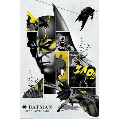 Pyramid International Batman 80e Verjaardags Poster - Poster Pyramid International Batman 80e Verjaardags Poster - Poster