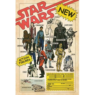Star Wars Actiefiguren Poster Set - Pyramid International - 61x91 cm Star Wars Actiefiguren Poster Set - Pyramid International - 61x91 cm