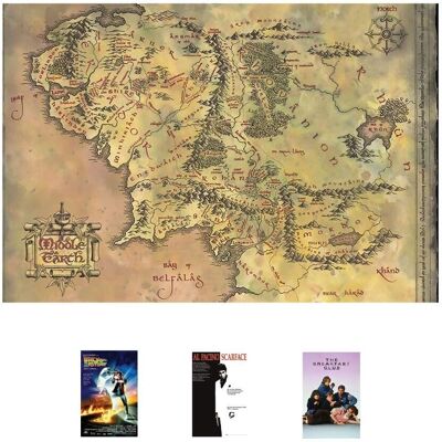 Pyramid Pán prstenů Mapa Maxi Plakát - Plakát Pyramid Pán prstenů Mapa Maxi Plakát - Plakát