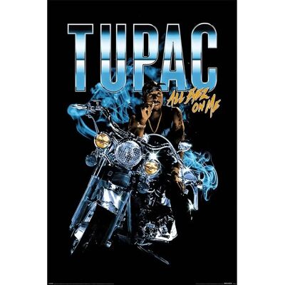 Affiche Tupac Shakur All Eyez Motorcycle - Affiche - Publicité Affiche Tupac Shakur All Eyez Motorcycle - Affiche - Publicité