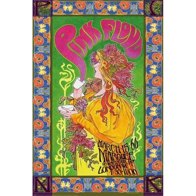 Pink Floyd Piramide '66 Poster - Poster Pink Floyd Piramide '66 Poster - Poster