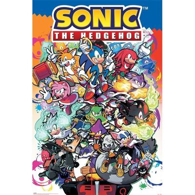 Pyramid Sonic the Hedgehog Personnages BD Affiche - Publicité Pyramid Sonic the Hedgehog Personnages BD Affiche - Publicité
