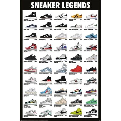 Close Up Sneaker Legends Poster - Poster Close Up Sneaker Legends Poster - Poster