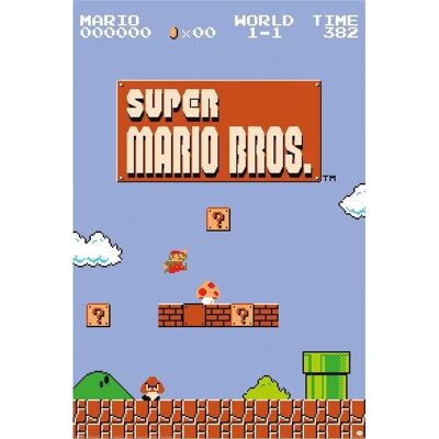 Pack d'affiches Super Mario Brothers 61x91cm - Poster - Publicité Pack d'affiches Super Mario Brothers 61x91cm - Poster - Publicité