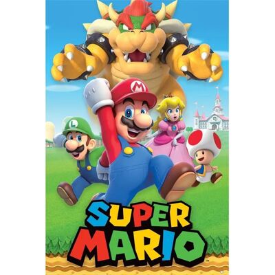 Poster Super Mario Nintendo Montage de Personajes - 61x91.5 cm Poster Super Mario Nintendo Montage de Personajes - 61x91.5 cm