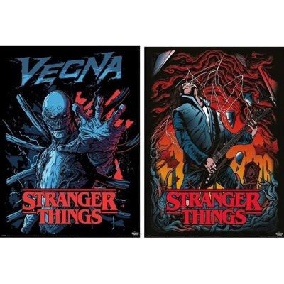 Pyramid International Stranger Things Vecna & Eddie Poster-Set 52x38cm Pyramid International Stranger Things Vecna & Eddie Poster-Set 52x38cm