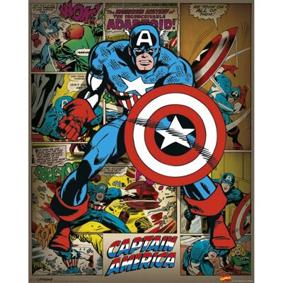 Pyramid International Captain America Retro Poster - poster Pyramid International Captain America Retro Poster - poster