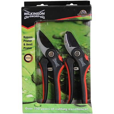 Wilkinson Sword Twin Pack Pruners - Pruners Wilkinson Sword Twin Pack Pruners - Pruners