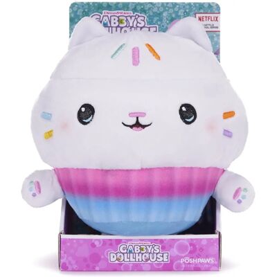 Posh Paws Gabby's Dollhouse Cakey Cat Peluche - 25cm - Publicité Posh Paws Gabby's Dollhouse Cakey Cat Peluche - 25cm - Publicité