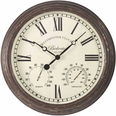 Smart Solar Bickerton Wanduhr + Thermometer - 15 Zoll - Wetterbeständig - Innen & Außen Smart Solar Bickerton Wanduhr + Thermometer - 15 Zoll - Wetterbeständig - Innen & Außen