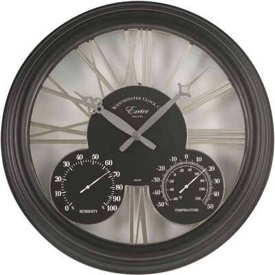 Smart Garden Exeter Black 15" Wall Clock - Wall Clock Smart Garden Exeter Black 15" Wall Clock - Wall Clock