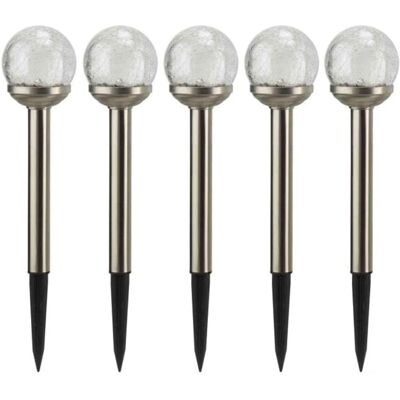Smart Solar Crackle Globe Lights - Solar Outdoor Garden Decor Smart Solar Crackle Globe Lights - Solar Outdoor Garden Decor