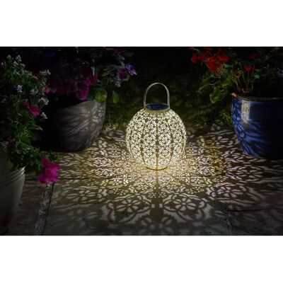 Suri Jumbo Damasque Solar Lantern - Outdoor LED Light Suri Jumbo Damasque Solar Lantern - Outdoor LED Light