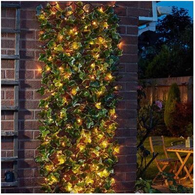 Smart Garden Products - Garden 60x180 Expanding Solar Ivy Trellis - 60x180 cm - Solar powered - Pre-lit ivy - Trellis Screen Smart Garden Products - Garden 60x180 Expanding Solar Ivy Trellis - 60x180 cm - Solar powered - Pre-lit ivy - Trellis Screen