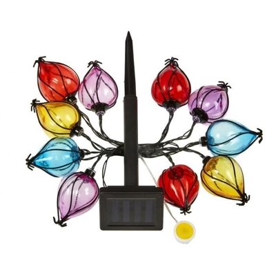 Smartsolar Regenbogen-Ballon Lichterkette - 10 Solar-LEDs, 4,7 m Smartsolar Regenbogen-Ballon Lichterkette - 10 Solar-LEDs, 4,7 m