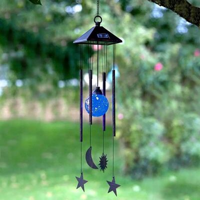 Smart Solar 1090150RD Sun/Moon/Star Wind Chime Smart Solar 1090150RD Sun/Moon/Star Wind Chime