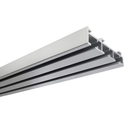 Gardinia Aluminium-Gardinenführung 3-läufig - Oberfläche Gardinia Aluminium-Gardinenführung 3-läufig - Oberfläche