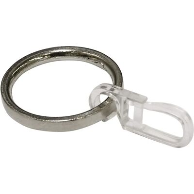GARDINIA Nerezové záclonové kroužky - 6 kusů pro tyče 19mm GARDINIA Nerezové záclonové kroužky - 6 kusů pro tyče 19mm