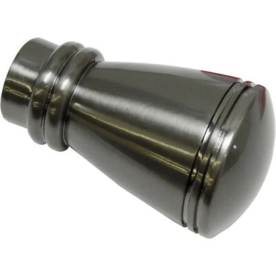 Gardinia Chicago Endknopf Siro, Zestaw 2 w Titan - Końcówka do Drążka Gardinia Chicago Endknopf Siro, Zestaw 2 w Titan - Końcówka do Drążka