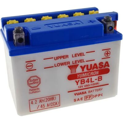 Yuasa YB4LB Motorradbatterie - 12V 4Ah - Vibrationsfest & Starter Yuasa YB4LB Motorradbatterie - 12V 4Ah - Vibrationsfest & Starter