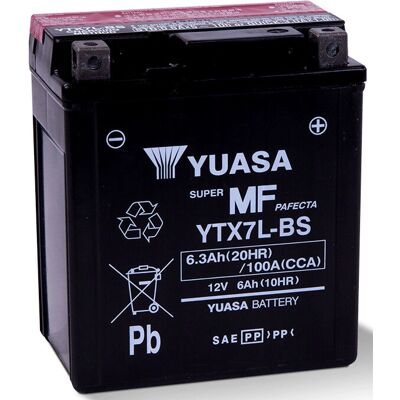 Motocyklová baterie Yuasa YTX7L-BS - Bezmantová 6Ah 12V Motocyklová baterie Yuasa YTX7L-BS - Bezmantová 6Ah 12V