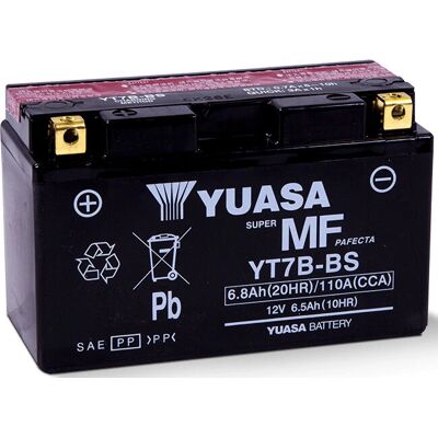 Baterie vozidla Yuasa YT7B-BS - Bez údržby - 12V 6,5Ah Baterie vozidla Yuasa YT7B-BS - Bez údržby - 12V 6,5Ah