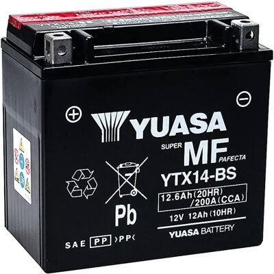 Batteria Moto Yuasa YTX14-BS - 12V 12.6Ah Batteria Moto Yuasa YTX14-BS - 12V 12.6Ah
