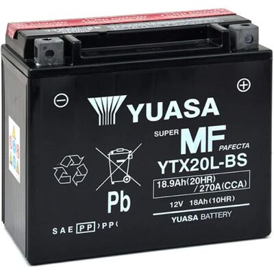 Batterie Moto Yuasa YTX20L-BS - Sans entretien AGM - Publicité Batterie Moto Yuasa YTX20L-BS - Sans entretien AGM - Publicité