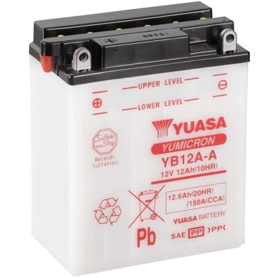 Batterie Yuasa YB12A-A - 12V, 12,6 Ah, Plomb-acide conventionnel Batterie Yuasa YB12A-A - 12V, 12,6 Ah, Plomb-acide conventionnel