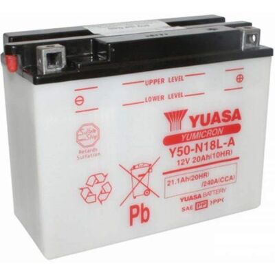 Yuasa Y50-N18l-A Batterij - Conventionele loodzuur - Betrouwbare start Yuasa Y50-N18l-A Batterij - Conventionele loodzuur - Betrouwbare start