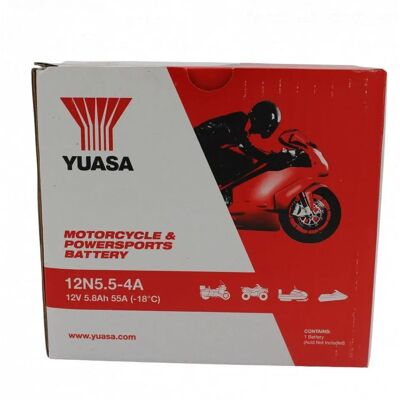 Yuasa Batteria Moto 12V 5,5Ah - Batteria per moto Yuasa Batteria Moto 12V 5,5Ah - Batteria per moto