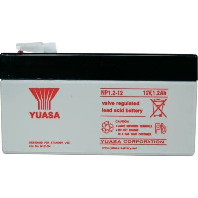 Akumulator Yuasa 12V 1,2Ah Zamknięty ołowiowy Akumulator Yuasa 12V 1,2Ah Zamknięty ołowiowy