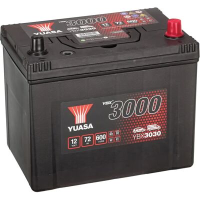 Yuasa YBX3000 - 12V 72Ah Auto Battery - 630A Start Power Yuasa YBX3000 - 12V 72Ah Auto Battery - 630A Start Power