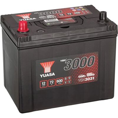 Yuasa YBX3000 - 12V 72Ah 630A Starter Battery - Automotive Power Yuasa YBX3000 - 12V 72Ah 630A Starter Battery - Automotive Power
