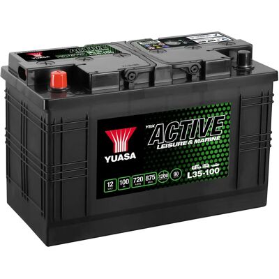Yuasa Batterie L35-100 Aktive Freizeit 12 V 100 Ah Akku Yuasa Batterie L35-100 Aktive Freizeit 12 V 100 Ah Akku