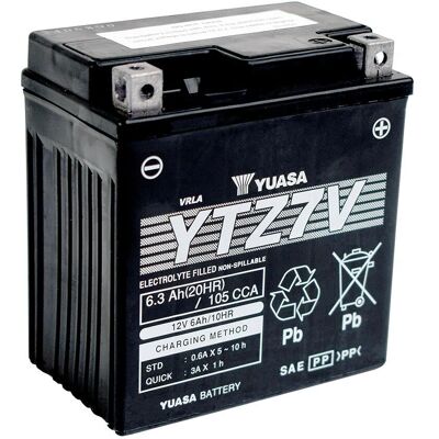 Yuasa - YTZ7V - 12 V - 6.3 Ah - Batterie Yuasa - YTZ7V - 12 V - 6.3 Ah - Batterie